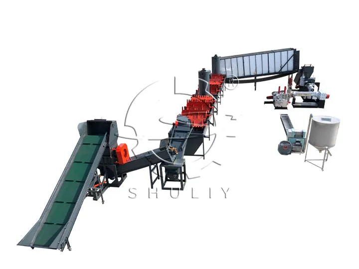 Rigid plastic recycling lines for HDPE PP PS